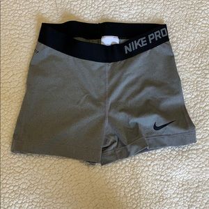 Nike pro spandex compression shorts